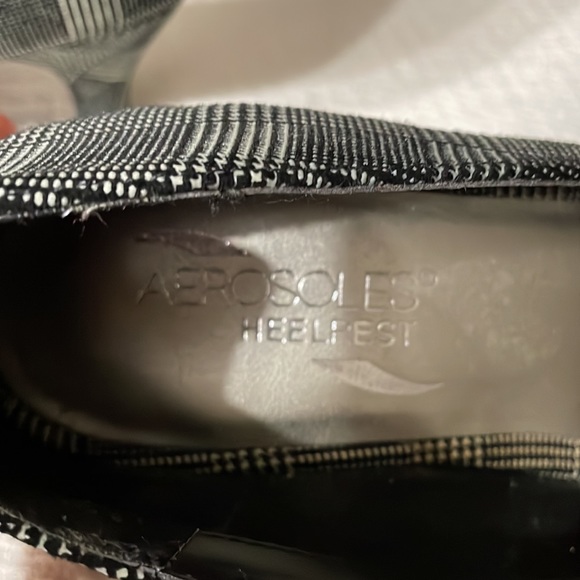 Silver/black Kitten Heels - Picture 3 of 6